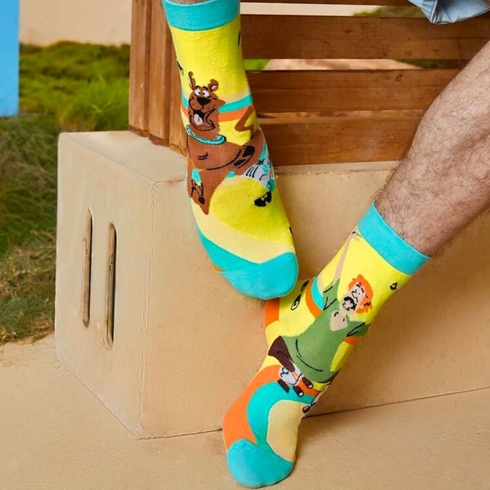 •Hey Scooby! Let’s Get Shaggy!• Graphic Unisex Socks 3 for $21 - Picture 2 of 2